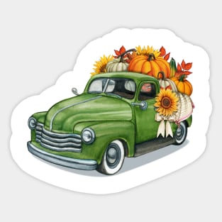 Fall - Pickup full Pumpkins Sticker